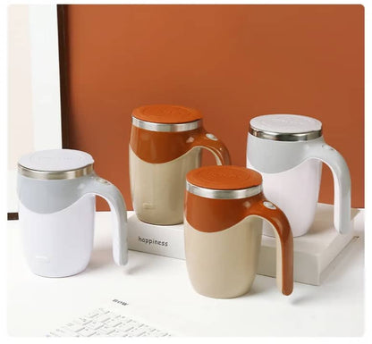 Tasse Auto-Mélangeuse Électrique – Café & Chocolat Parfait en Un Clic ☕⚡