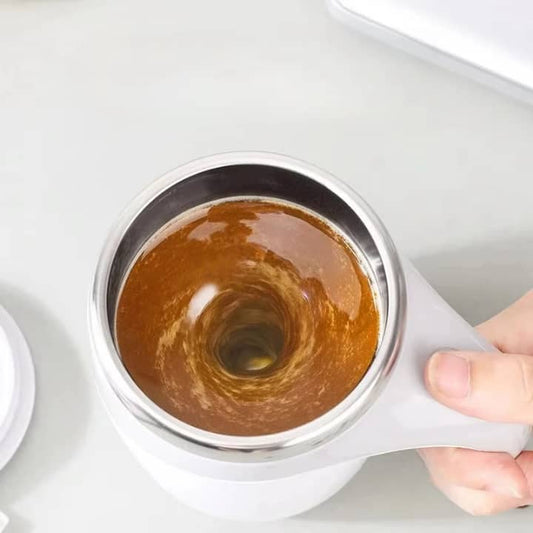 Tasse Auto-Mélangeuse Électrique – Café & Chocolat Parfait en Un Clic ☕⚡
