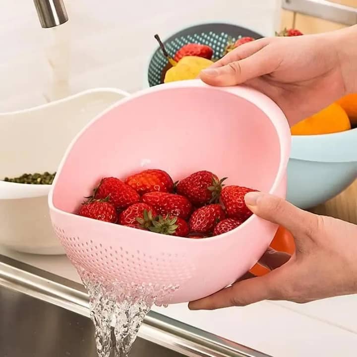 Passoir à Riz Multifonction – Égouttoir Pratique & Anti-Débordement