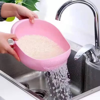 Passoir à Riz Multifonction – Égouttoir Pratique & Anti-Débordement